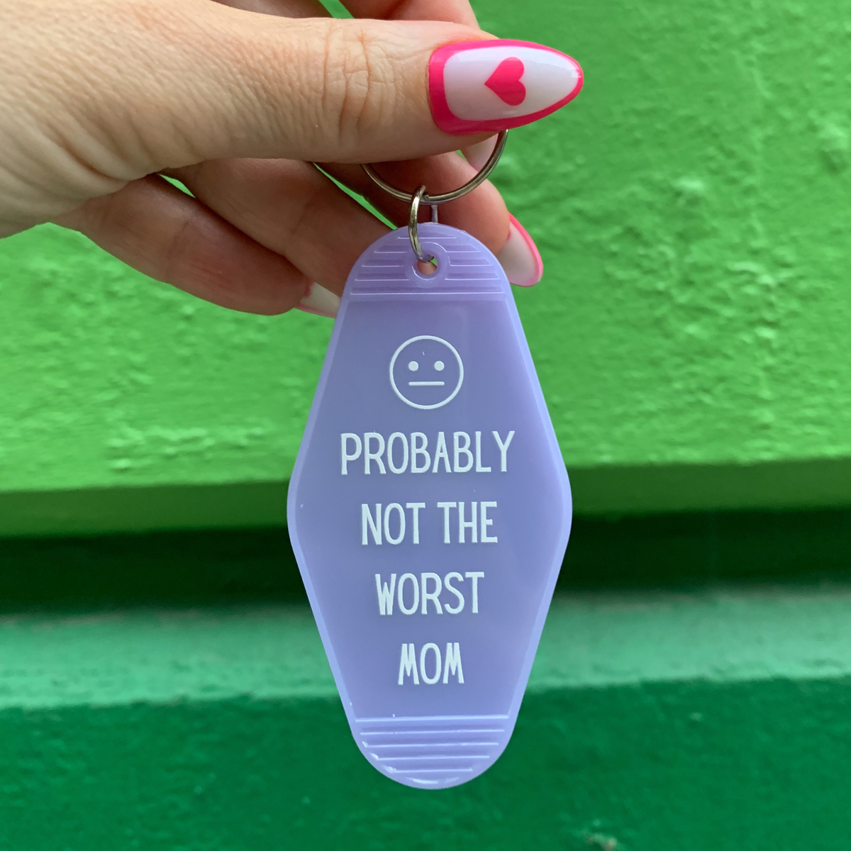 Probably Not the Worst Mom Motel Keychain