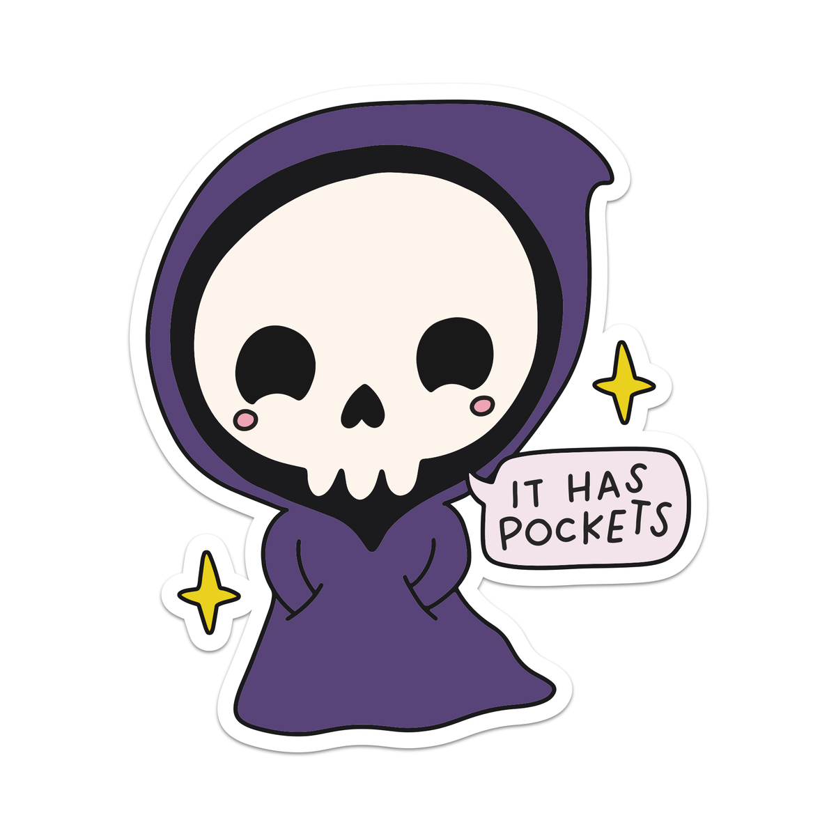 It Has Pockets Vinyl Sticker