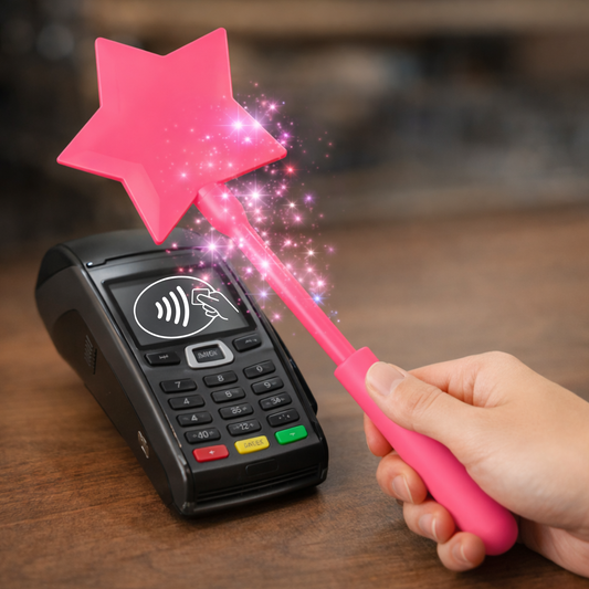 Tap to Pay Magic Star Wand - 3D Printed Credit Card Holder: Gold