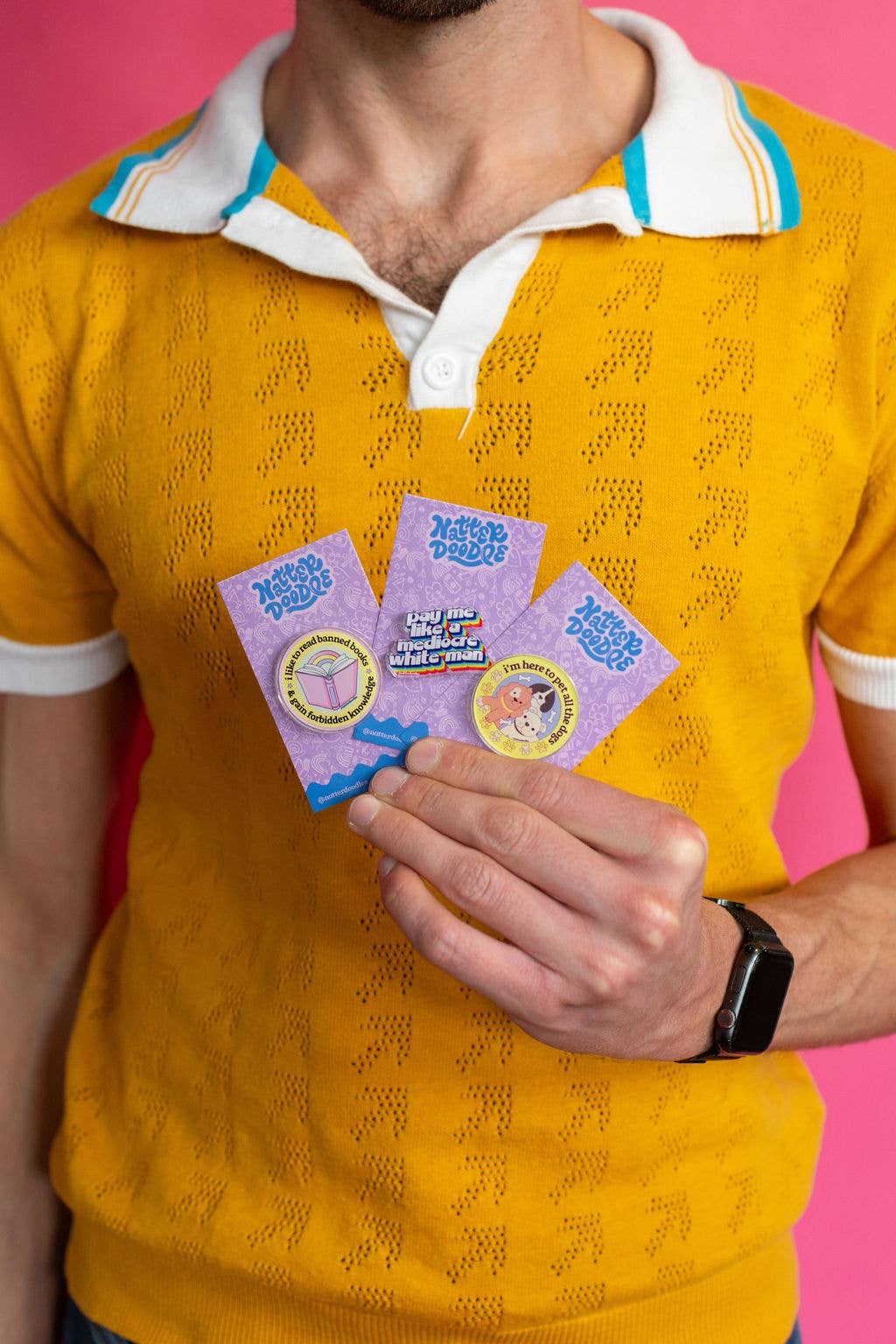 Pay Me Like a Mediocre White Man Pin Feminist Equality Gift
