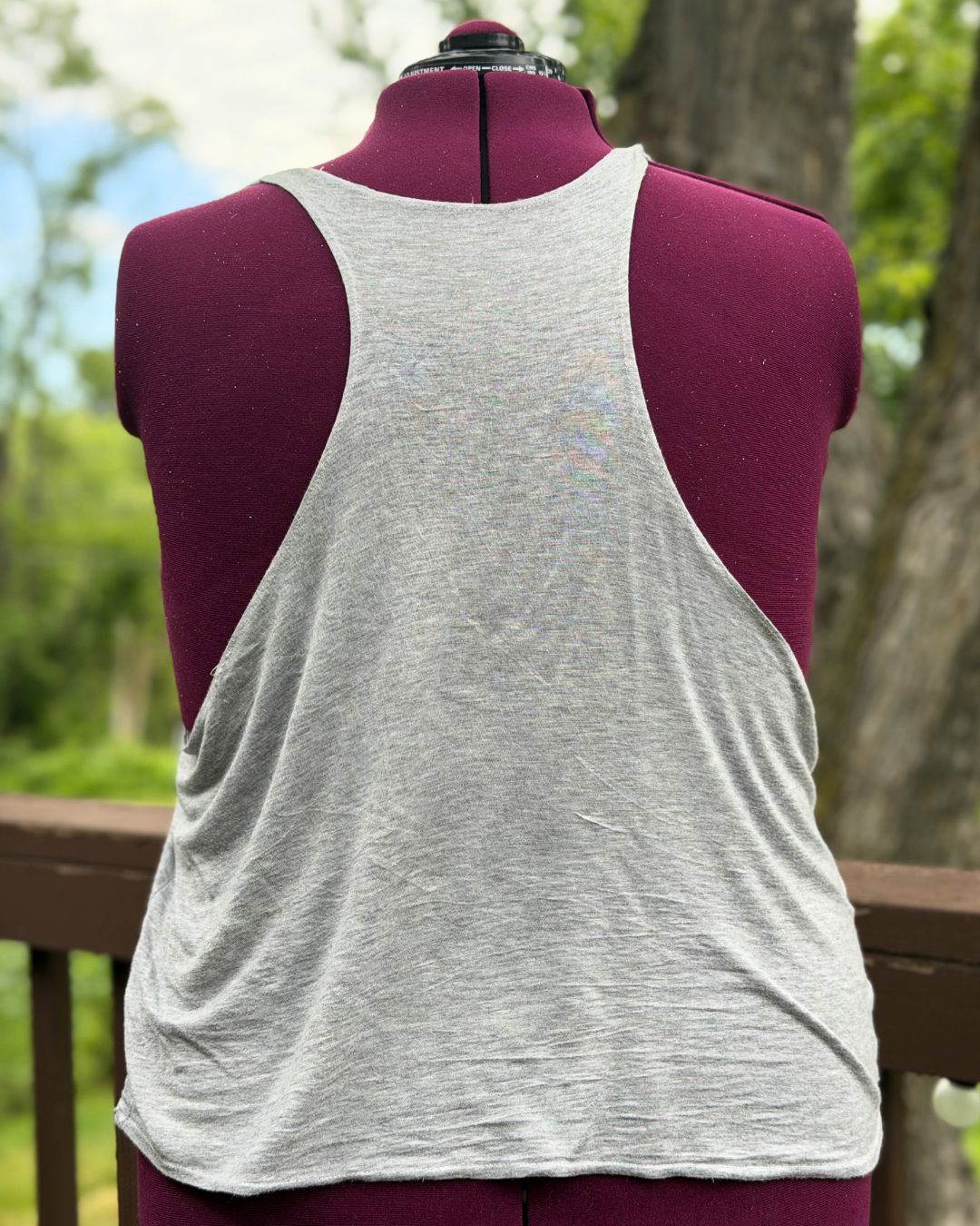 Soft Stretch Racerback Tank - Soft Grey