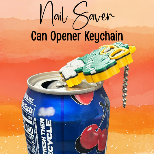 Lator Gator Nail Saver Tab Opener Keychain - 3D Printed