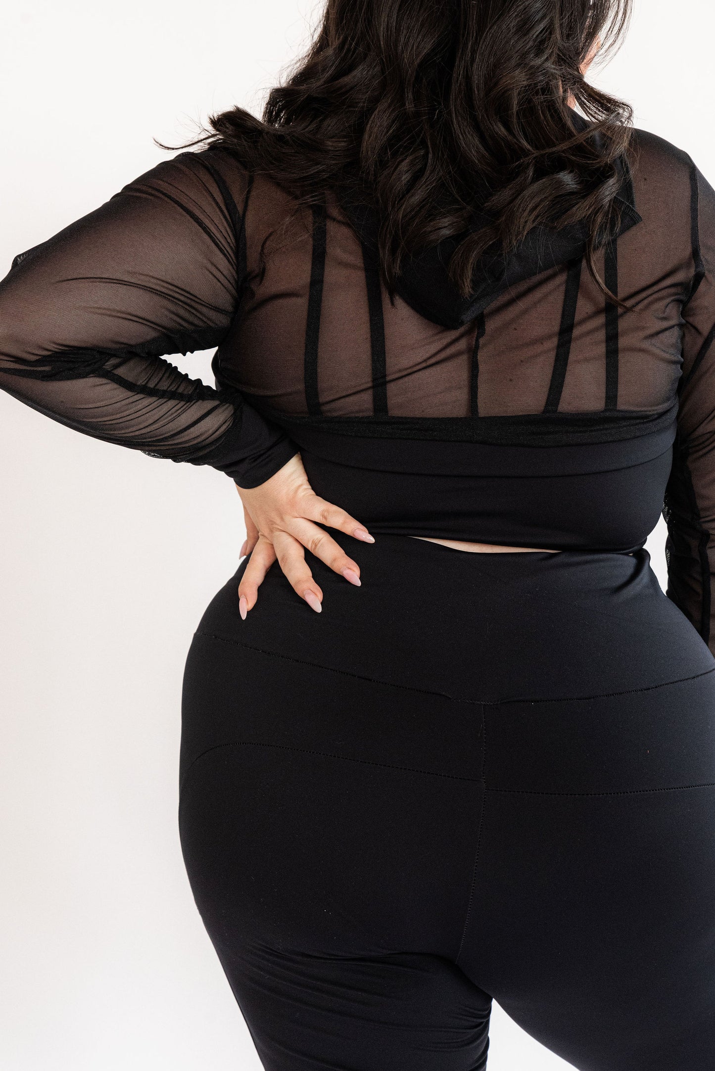 Plus size crop hoodie