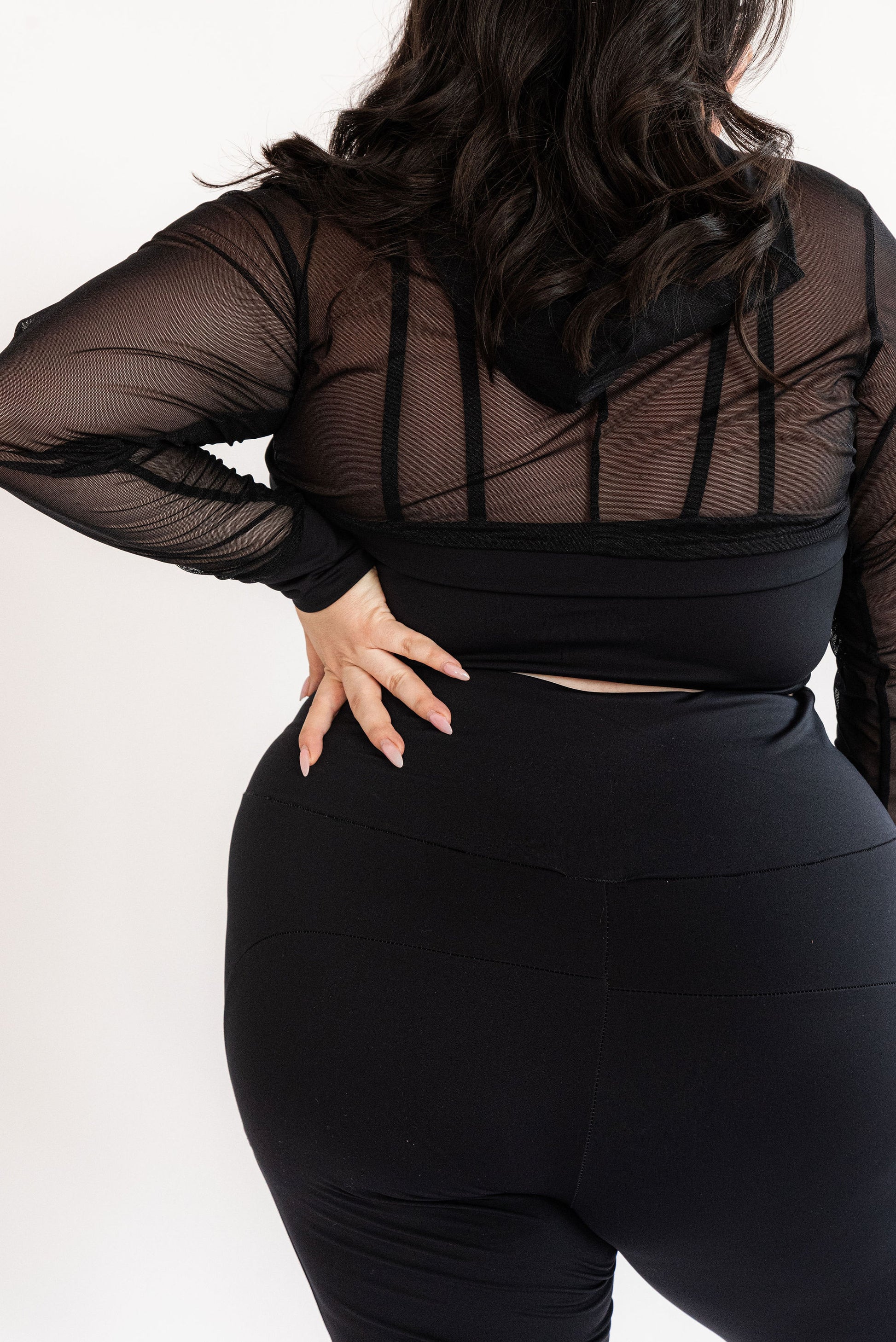 Plus size crop hoodie