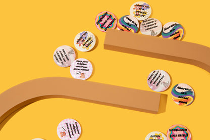Abortion is a Human Right Pro-Choice Feminist Pin