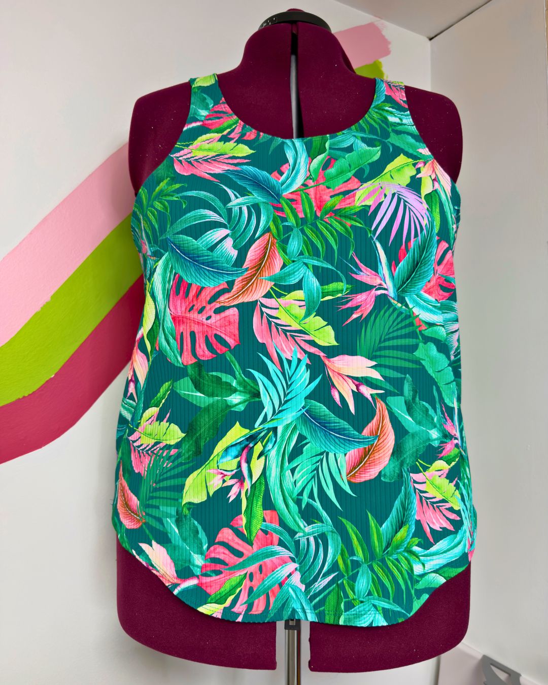 Racerback Tank Top - Monstera