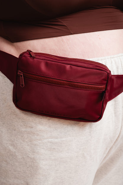 Dark Cherry Belt Bag