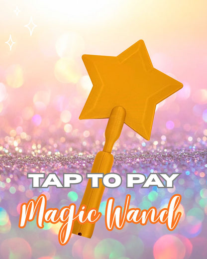 Tap to Pay Magic Star Wand - 3D Printed Credit Card Holder: Gold