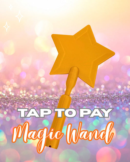 Tap to Pay Magic Star Wand - 3D Printed Credit Card Holder: Gold