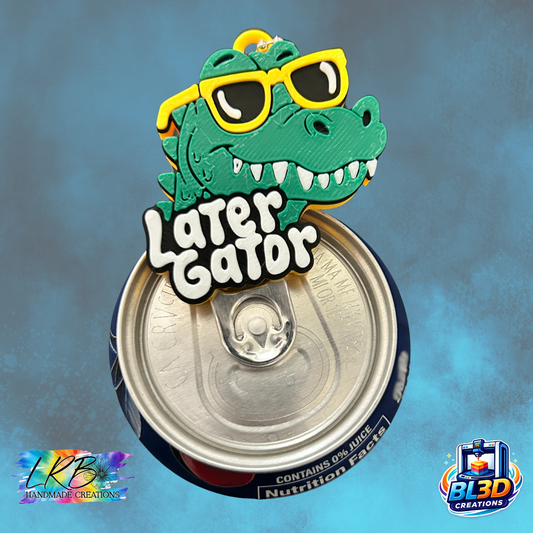 Lator Gator Nail Saver Tab Opener Keychain - 3D Printed