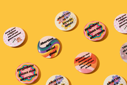Abortion is a Human Right Pro-Choice Feminist Pin