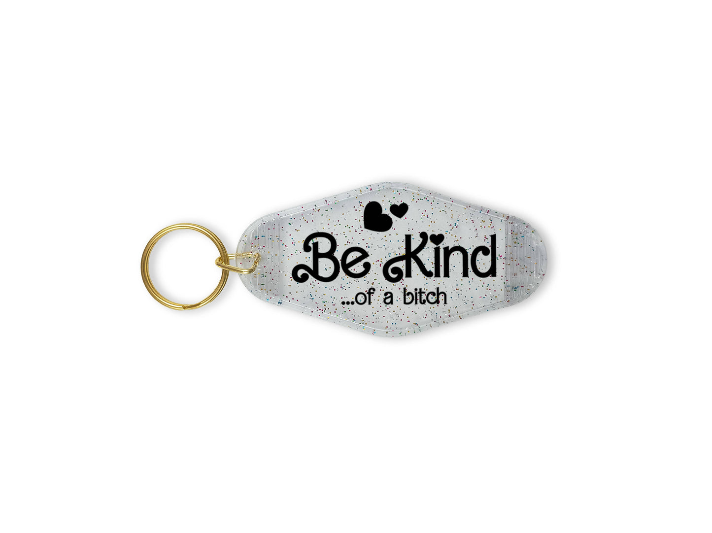 Be Kind...of a bitch - Barbie - Motel Keychain: Purple / Yes