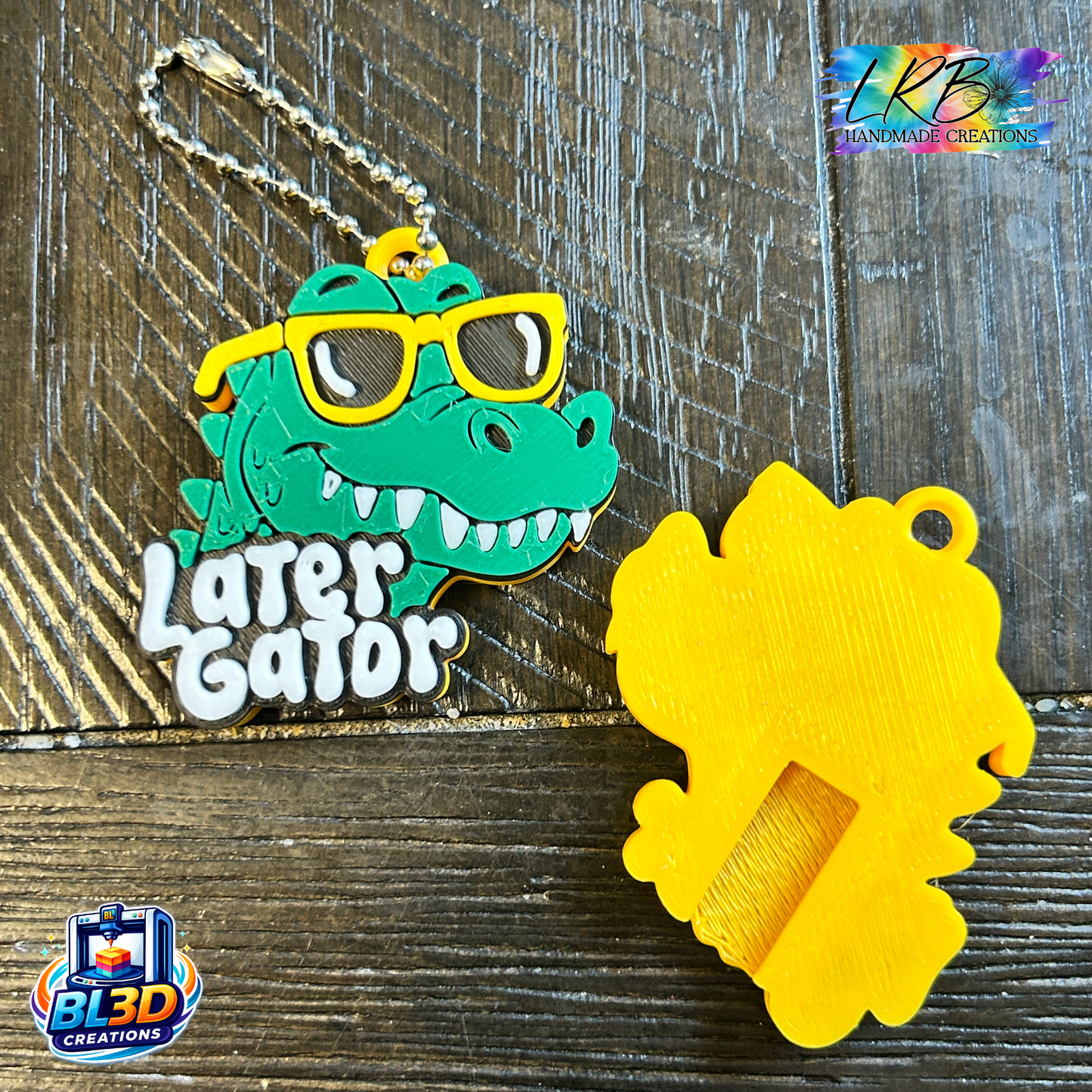 Lator Gator Nail Saver Tab Opener Keychain - 3D Printed