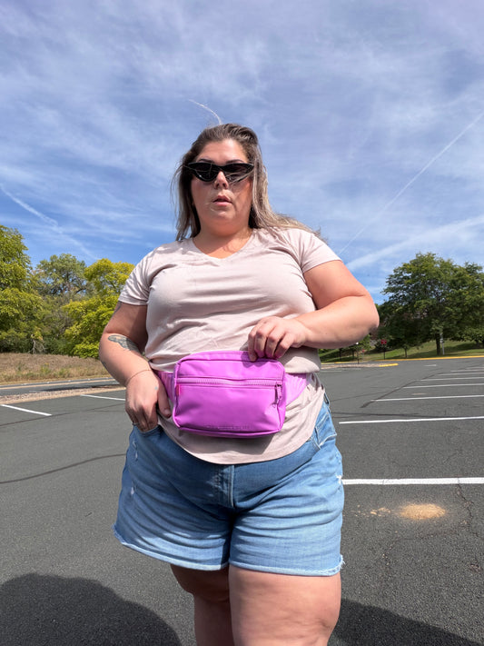 Electric Orchid Belt Bag