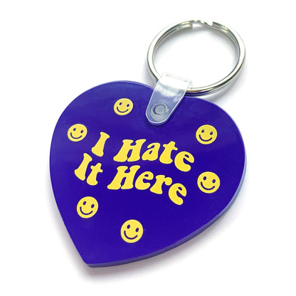 I Hate It Here Vinyl Keychain