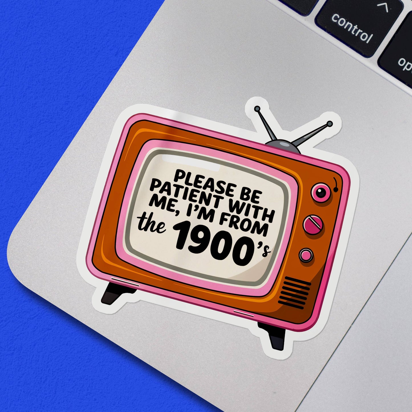 Please Be Patient I'm From the 1900s Funny Vinyl Sticker